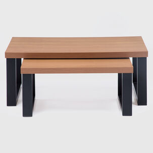 Mesa De Centro Roca Yulton Roble-negro